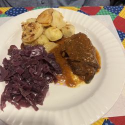 Zur Autobahn German Restaurant - Roulade With Rotkraut
