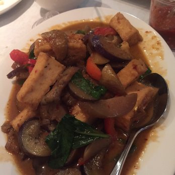 Thai Garden - Eggplant with basil and tofu was yummy I think I would have liked one more protein with it. - Thai Near Me - Schaumburg, Illinois Thai Garden - Eggplant with basil and tofu was yummy I think I would have liked one more protein with it. - Thai Near Me - Schaumburg, Illinois