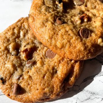 Gibson's Bakery and Sweets - two chocolate chip cookies - Desserts Near Me Gibson's Bakery and Sweets - two chocolate chip cookies - Desserts Near Me