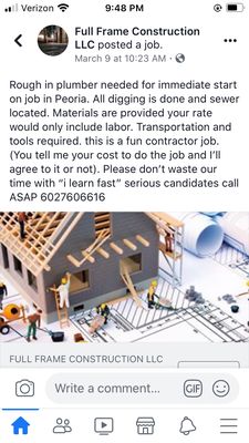 Full Frame Construction