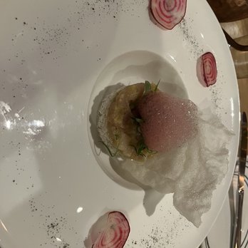 Kokkaku - Albacore Tuna Tartare with DASHI and Beet Foam - New American Near Me - Seattle, Washington