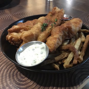 Denizens Brewing - Fish (beer battered catfish) & chips - Breweries Near Me - Riverdale Park, Maryland