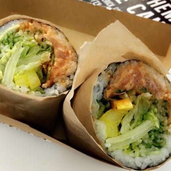 Hai Street Kitchen - Slamming salmon burrito - Japanese Near Me - New York, New York