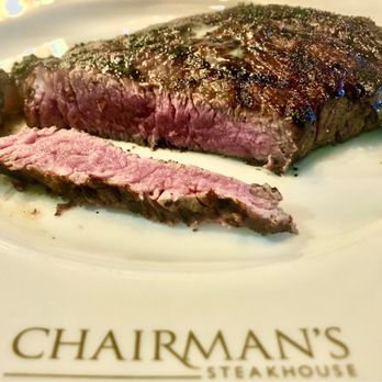 Chairman's Steakhouse - Dry-aged ribeye ordered medium rare - Steakhouses Near Me - Calgary, Alberta