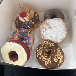 Raspberry Filled Donut