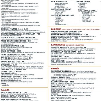 Sizzle Eat Drink Dance - Eats menu - New American Near Me - White Marsh, Maryland Sizzle Eat Drink Dance - Eats menu - New American Near Me - White Marsh, Maryland