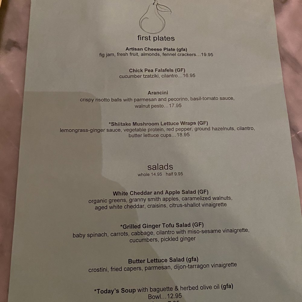 Mizuna - menu 2023 - New American Near Me - Spokane, Washington