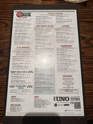 Menu photo 2 Uno Pizzeria & Grill Orlando, FL