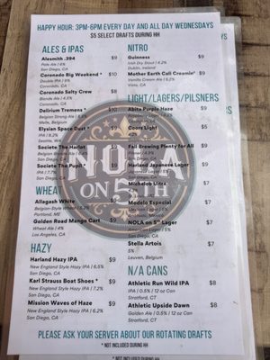 Menu photo 1 NOLA on 5th San Diego, CA Menu photo 1 NOLA on 5th San Diego, CA