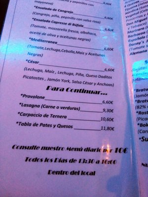 Menu photo 4 Danny's Jazz Madrid, M