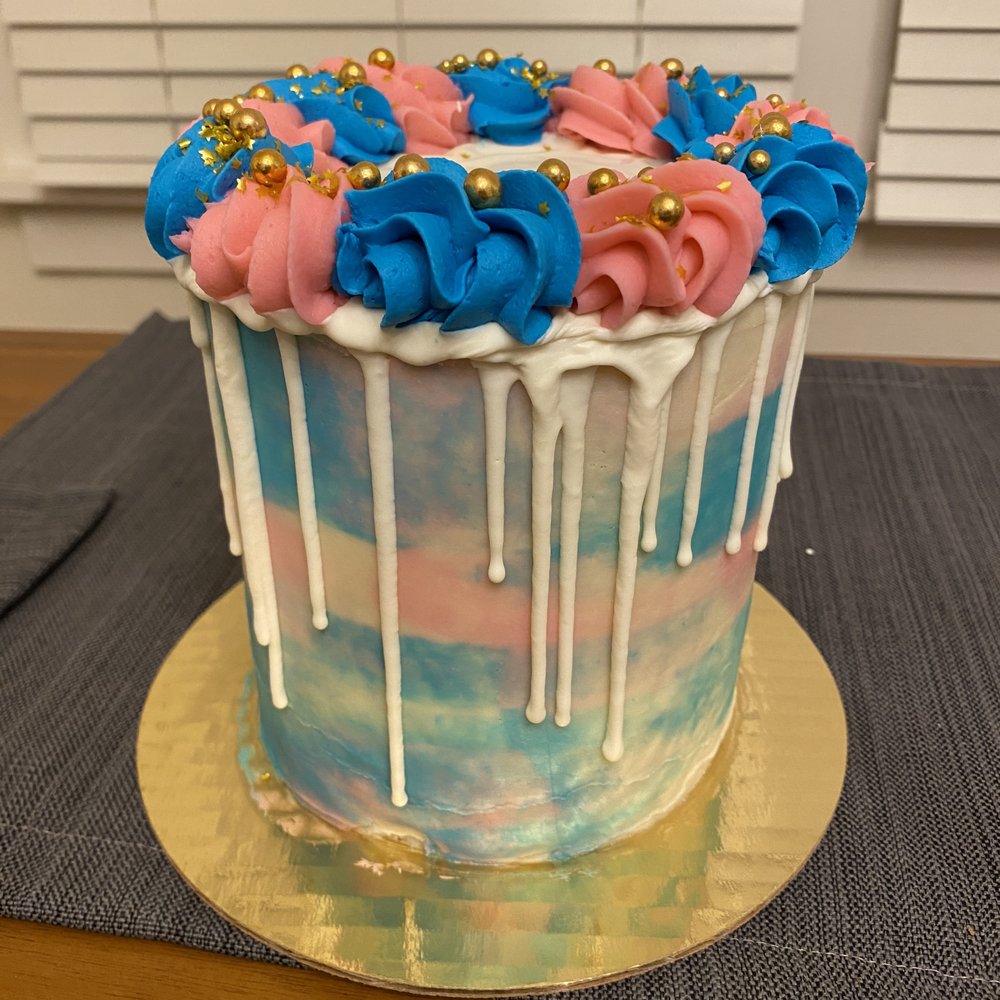 The Treatery - Gender reveal cake - Desserts Near Me The Treatery - Gender reveal cake - Desserts Near Me