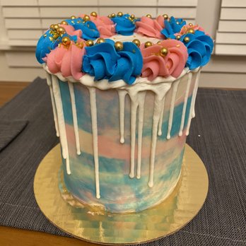 The Treatery - Gender reveal cake - Desserts Near Me The Treatery - Gender reveal cake - Desserts Near Me