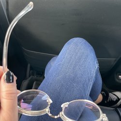 Broke glasses frame