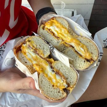 El Bagel - sesame bagel w bacon, egg & cheese - Bagels Near Me - Coconut Grove, Florida El Bagel - sesame bagel w bacon, egg & cheese - Bagels Near Me - Coconut Grove, Florida