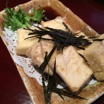 Fusha Sushi Bar - Agetofu. Not pictured- the ridiculous amount of oil underneath. - Sushi Bars Near Me - Parsippany, New Jersey