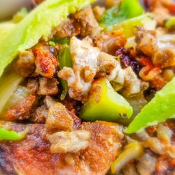 Chilangolandia - Alambre Mixto - every bite is a glorious explosion for meat lovers!