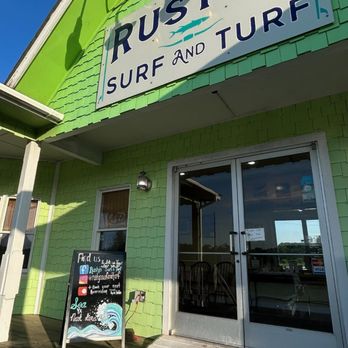 Rusty's Surf & Turf - the front door - Seafood Near Me - Buxton, North Carolina Rusty's Surf & Turf - the front door - Seafood Near Me - Buxton, North Carolina