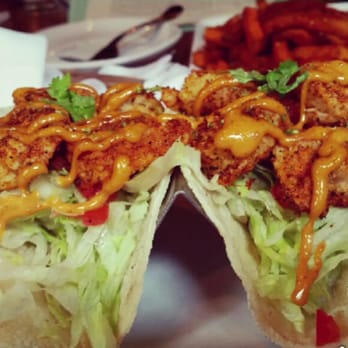 Eureka! - Crispy Shrimp Tacos - American Near Me - Austin, Texas Eureka! - Crispy Shrimp Tacos - American Near Me - Austin, Texas