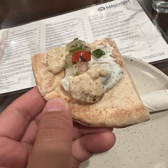 Maydoon - Pita bread with hummus and mix - Persian/Iranian Near Me - Sacramento, California Maydoon - Pita bread with hummus and mix - Persian/Iranian Near Me - Sacramento, California