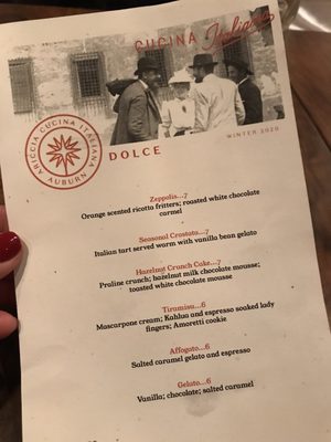 Menu photo 2 Ariccia Cucina Auburn, AL