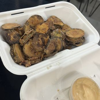 Gouldsburger's Express - Fried pickles NO GO - Burgers Near Me - Philadelphia, Pennsylvania