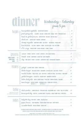 Menu photo 4 Or The Whale Nantucket, MA Menu photo 4 Or The Whale Nantucket, MA