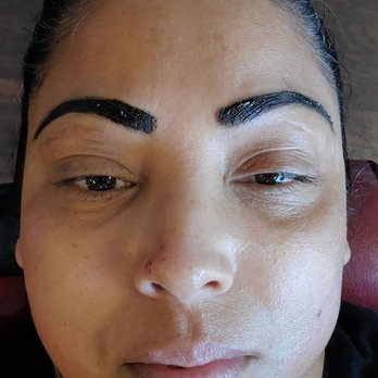 Eyebrow Perfect - This was the first day. While she was going back and forth doing me and another client and she put more on it to hold  the color. - Eyebrow Services Near Me - Manteca, California