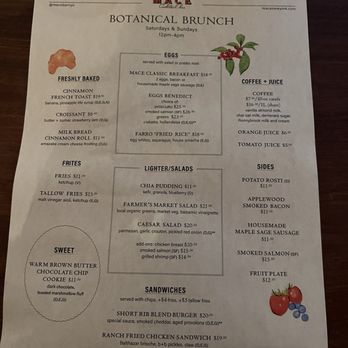 Mace - Brunch menu - Cocktail Bars Near Me - New York, New York