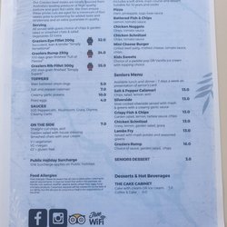 Pelican Waters Tavern - Menu 1