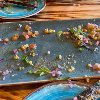 Divino Ceviche - The battle field after devouring the tacu tacu carne asada - Peruvian Near Me - Doral, Florida