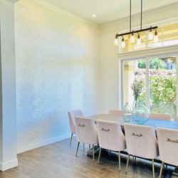 Coastline Stone & Tile - Huge statement (11.5 x 11.5 foot) wall -- Coastline installed "wave" tile -- what a statement!