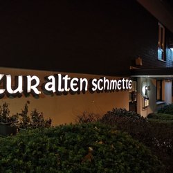 Zur alten Schmette - Der Eingang am Abend