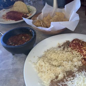 Salsa's Cantina - Enchilada and beans and rice - Mexican Near Me - Clovis, California Salsa's Cantina - Enchilada and beans and rice - Mexican Near Me - Clovis, California
