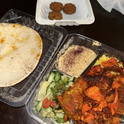 Gaters Restaurant - Two Meat Combination Platter and Falafel (3 Pieces)