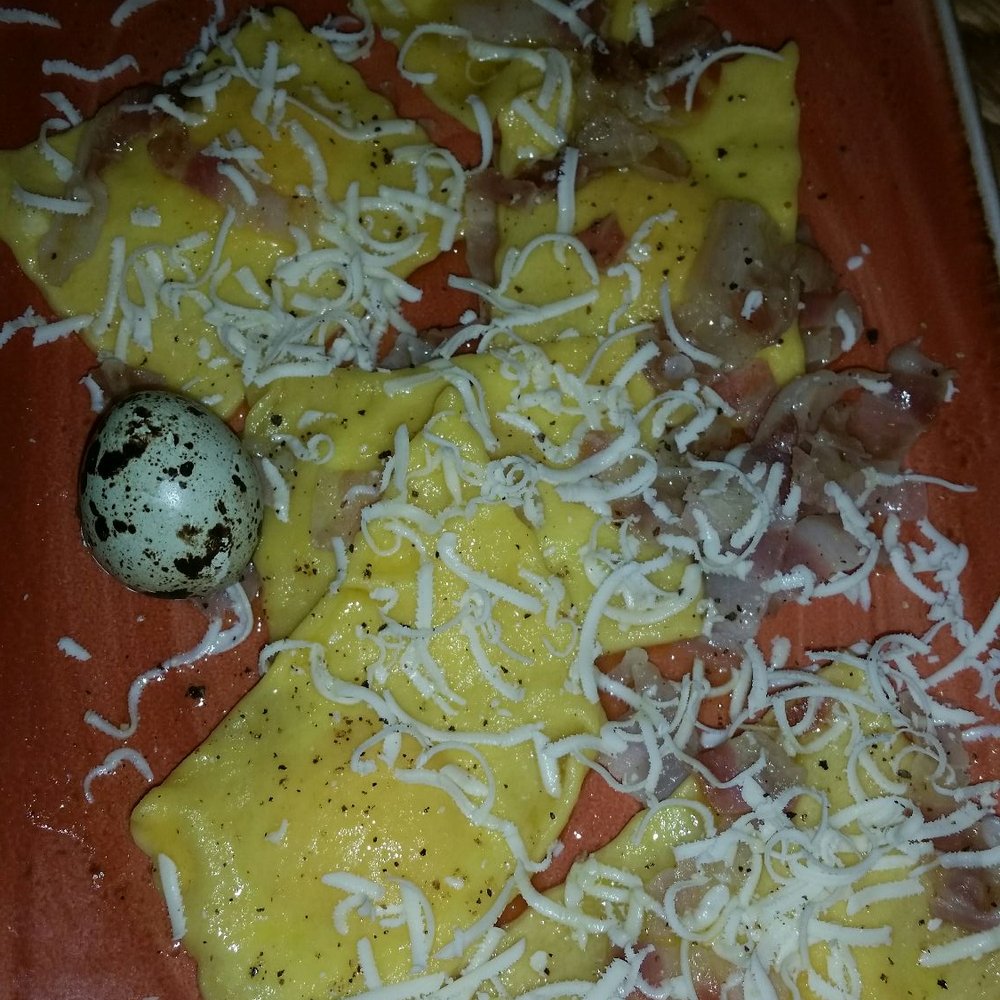 Lillotatini - Ravioli filled with quail eggs .. outstanding - Italian Near Me - Panicale, PG Lillotatini - Ravioli filled with quail eggs .. outstanding - Italian Near Me - Panicale, PG