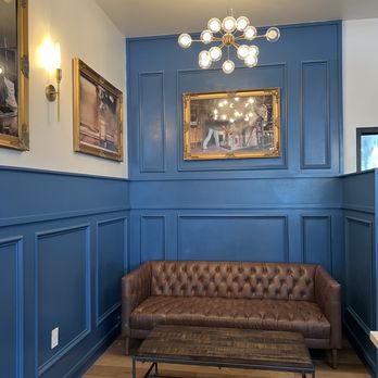 Summer Moon Coffee - a brown leather couch in a blue room - Coffee & Tea Near Me - Nassau Bay, Texas Summer Moon Coffee - a brown leather couch in a blue room - Coffee & Tea Near Me - Nassau Bay, Texas