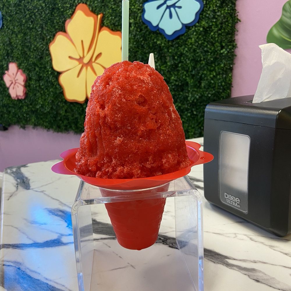Aloha Ice - Large shaved ice in Tiger's Blood- generous portions! - Shaved Ice Near Me Aloha Ice - Large shaved ice in Tiger's Blood- generous portions! - Shaved Ice Near Me