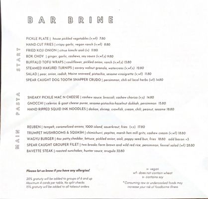 Menu photo 4 Sneaky Pickle - Bar Brine New Orleans, LA