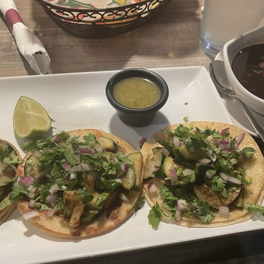 Zucchini street tacos, Mexican style, with black beans Zucchini street tacos, Mexican style, with black beans