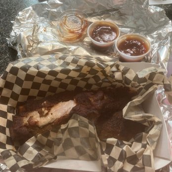 Jt's Smokin BBQ - a half eaten sandwich in a basket - Food Trucks Near Me - Bellingham, Washington Jt's Smokin BBQ - a half eaten sandwich in a basket - Food Trucks Near Me - Bellingham, Washington