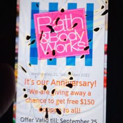 Bath & Body Works - This photo represents the fact that this company lied to me about their anniversary sale. I told you I'd get you back woman LOL