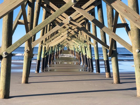 Oak Island Pier by null