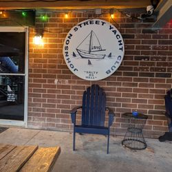 Sign on the patio
