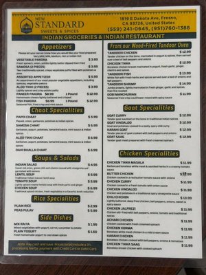 Menu photo 2 Standard Sweets & Spices Fresno, CA