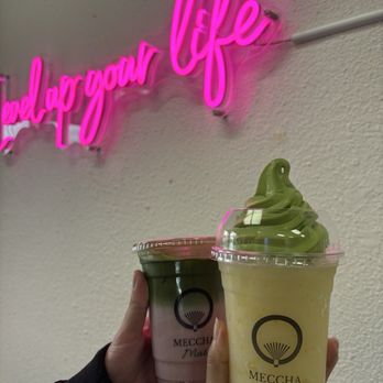 Meccha Matcha - yuzu float, strawberry matcha latte - Desserts Near Me - Artesia, California