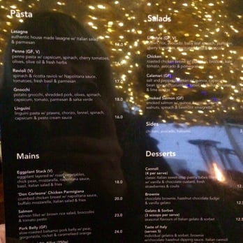 Bar Pacino - Menus take in the lights! - Bars Near Me - Brisbane, QLD