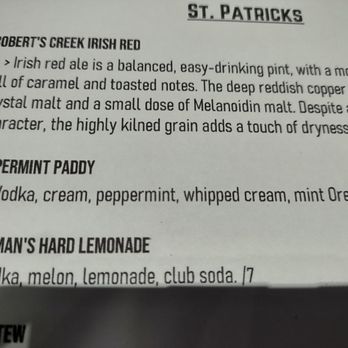 Oldenburg Brewing Company - St Patrick's offerings... this Peppermint Paddy was tempting!! rimmed w mint oreoes!! - Brewpubs Near Me - Belle Plaine, Minnesota Oldenburg Brewing Company - St Patrick's offerings... this Peppermint Paddy was tempting!! rimmed w mint oreoes!! - Brewpubs Near Me - Belle Plaine, Minnesota