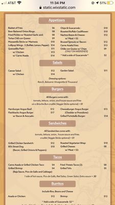 Menu photo 5 Flashbackz Lounge & Grill Whittier, CA