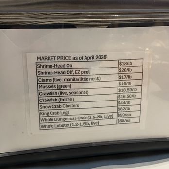The Kickin' Crab - Market price menu - Cajun/Creole Near Me - Mesa, Arizona