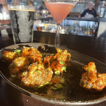 Tavern in the Square - Bang bang Broccoli with Cosmo & stone head porter - Desserts Near Me - Tyngsborough, Massachusetts
